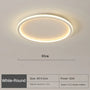 Runde Deckenleuchte | Skandinavisch Modern Stilvoll Vielseitig LED-40cm Weiß-Naturweiß (kein RC)-Luzern Mode