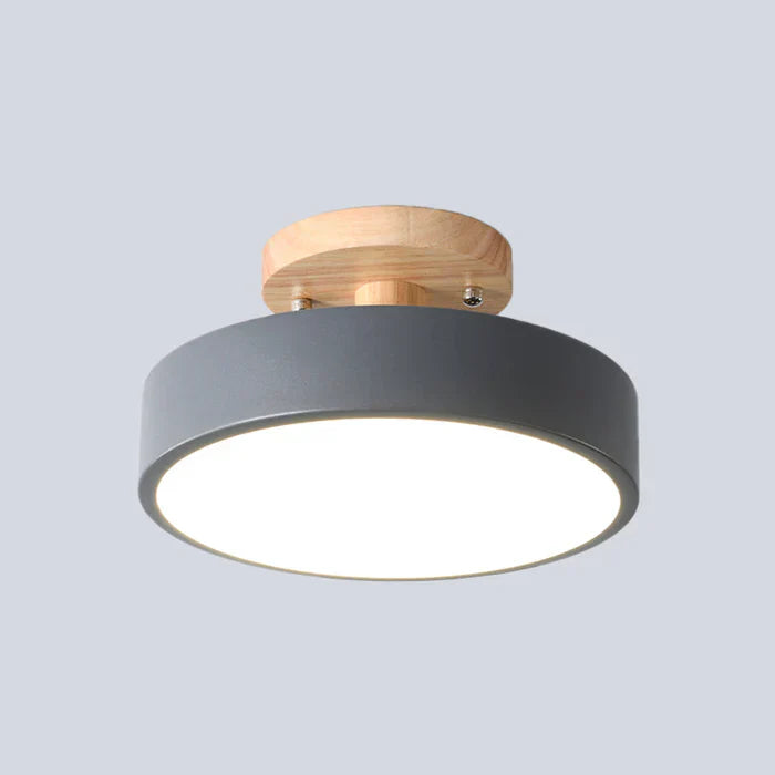 Deckenleuchte | LED Stilvoll Skandinavisch Langlebig Rund Holz Modern-Luzern Mode