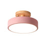 Deckenleuchte | LED Stilvoll Skandinavisch Langlebig Rund Holz Modern-Rosa-Luzern Mode