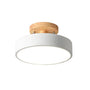 Deckenleuchte | LED Stilvoll Skandinavisch Langlebig Rund Holz Modern-Weiß-Luzern Mode