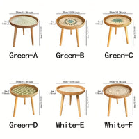 Beistelltisch | Rund | Rattan | Skandinavisch | Stilvoll | Modern | Nachhaltig-Luzern Mode