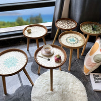 Beistelltisch | Rund | Rattan | Skandinavisch | Stilvoll | Modern | Nachhaltig-Luzern Mode