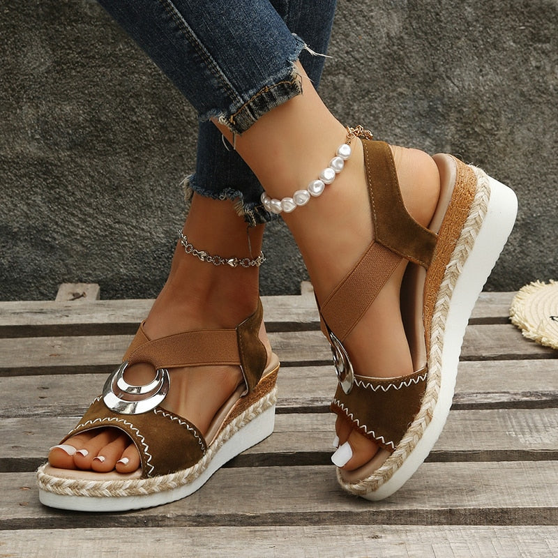 Sleehak Sandalen met Slangenprint – Viperra