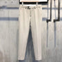 Formelle Herrenhose | Slim Fit | Einfarbig | Reißverschluss | Knopf | Stretch-Khaki-28-Luzern Mode