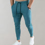 Herren Jogginghose Slim Fit Sporthose mit Taschen-Blau-M-Luzern Mode