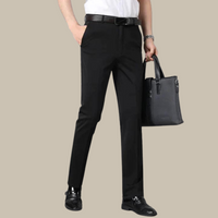 Herren Business Anzughose Slim Fit mit Gürtel und Tasche-Luzern Mode