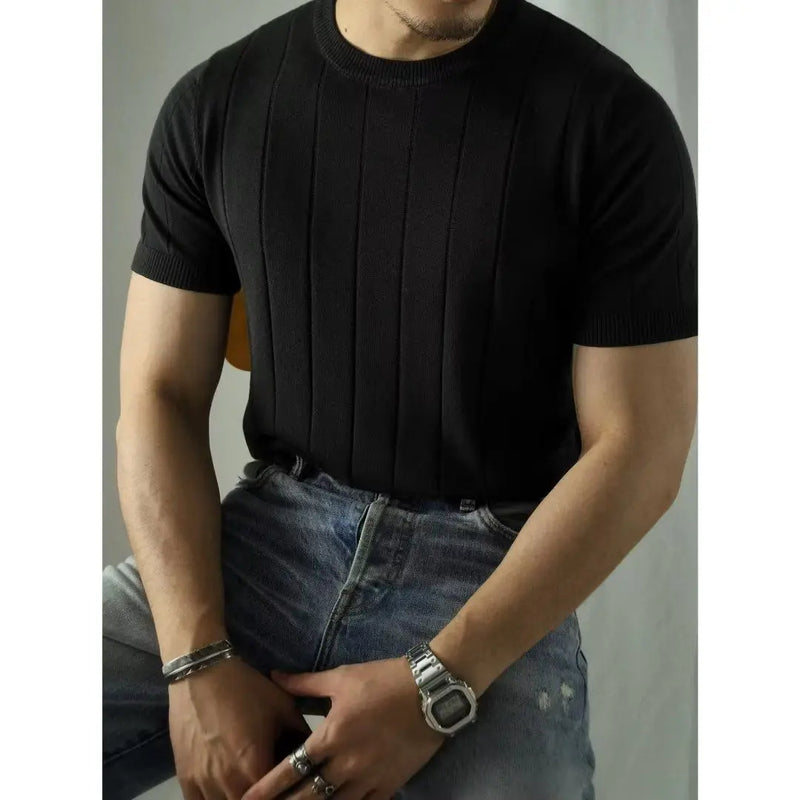 Herren Poloshirt | Reißverschluss | Kurzarm | Slim Fit | Baumwolle-Luzern Mode
