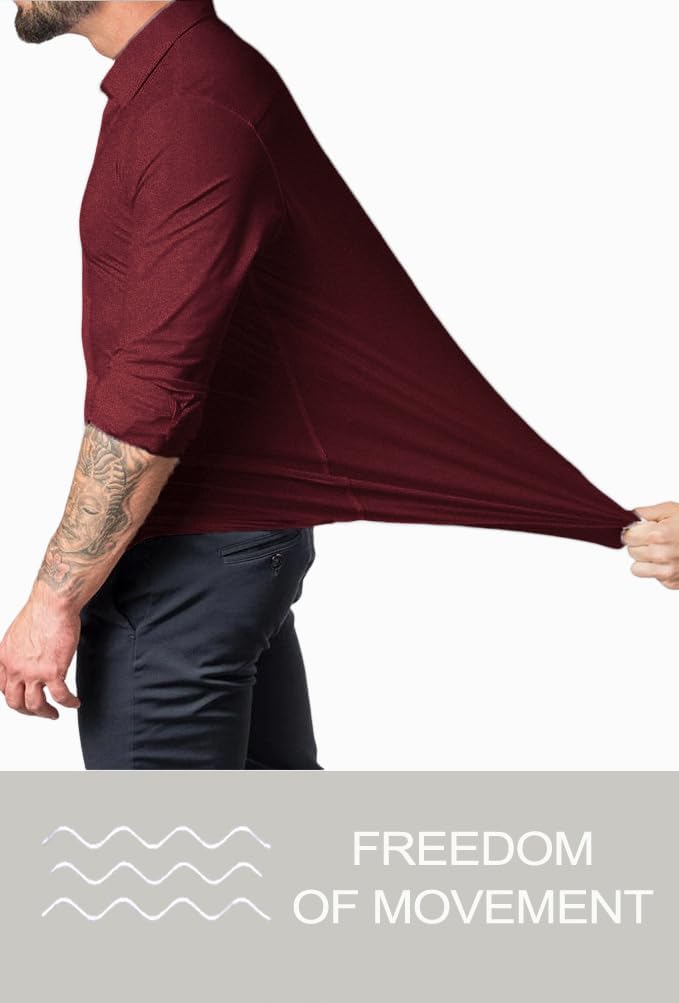 Muskel Fit Herrenhemd - Slim Fit Businesshemd Langarm-Luzern Mode