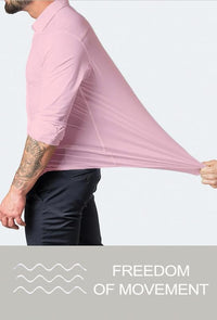Muskel Fit Herrenhemd - Slim Fit Businesshemd Langarm-Luzern Mode