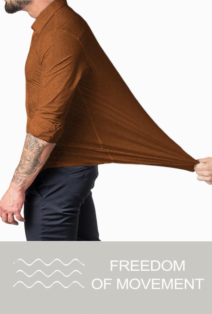 Muskel Fit Herrenhemd - Slim Fit Businesshemd Langarm-Luzern Mode