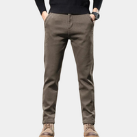 Herren Chinohose Slim Fit - Bequeme Freizeithose kaufen-Braun-36-Luzern Mode