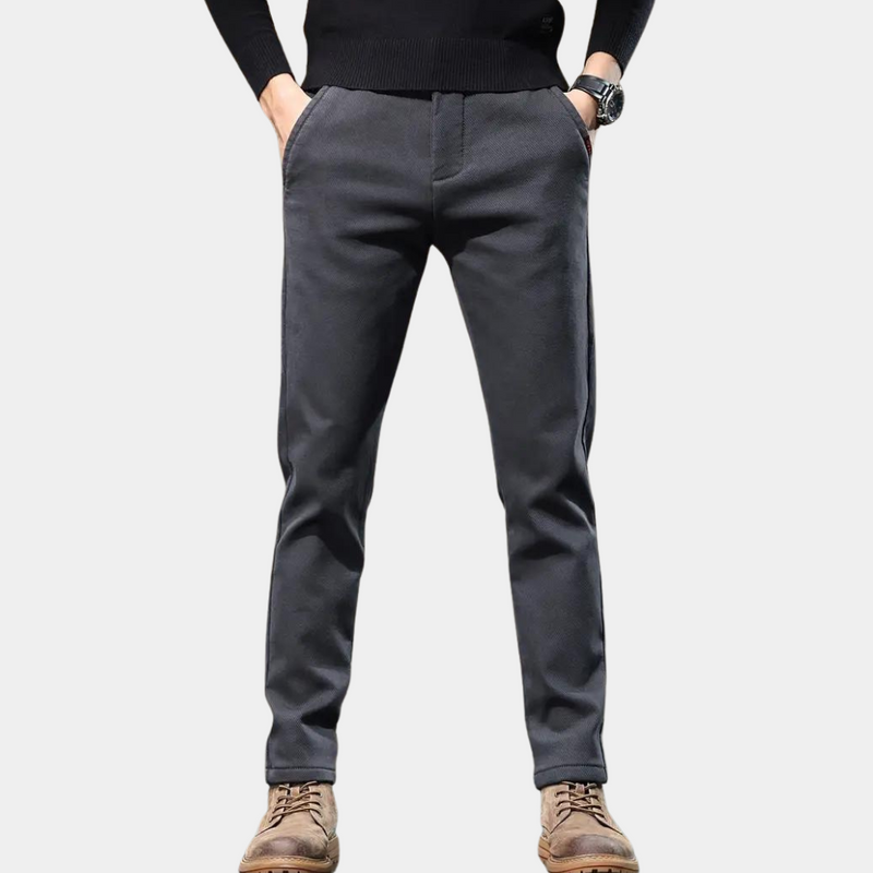 Herren Chinohose Slim Fit - Bequeme Freizeithose kaufen-Grau-36-Luzern Mode