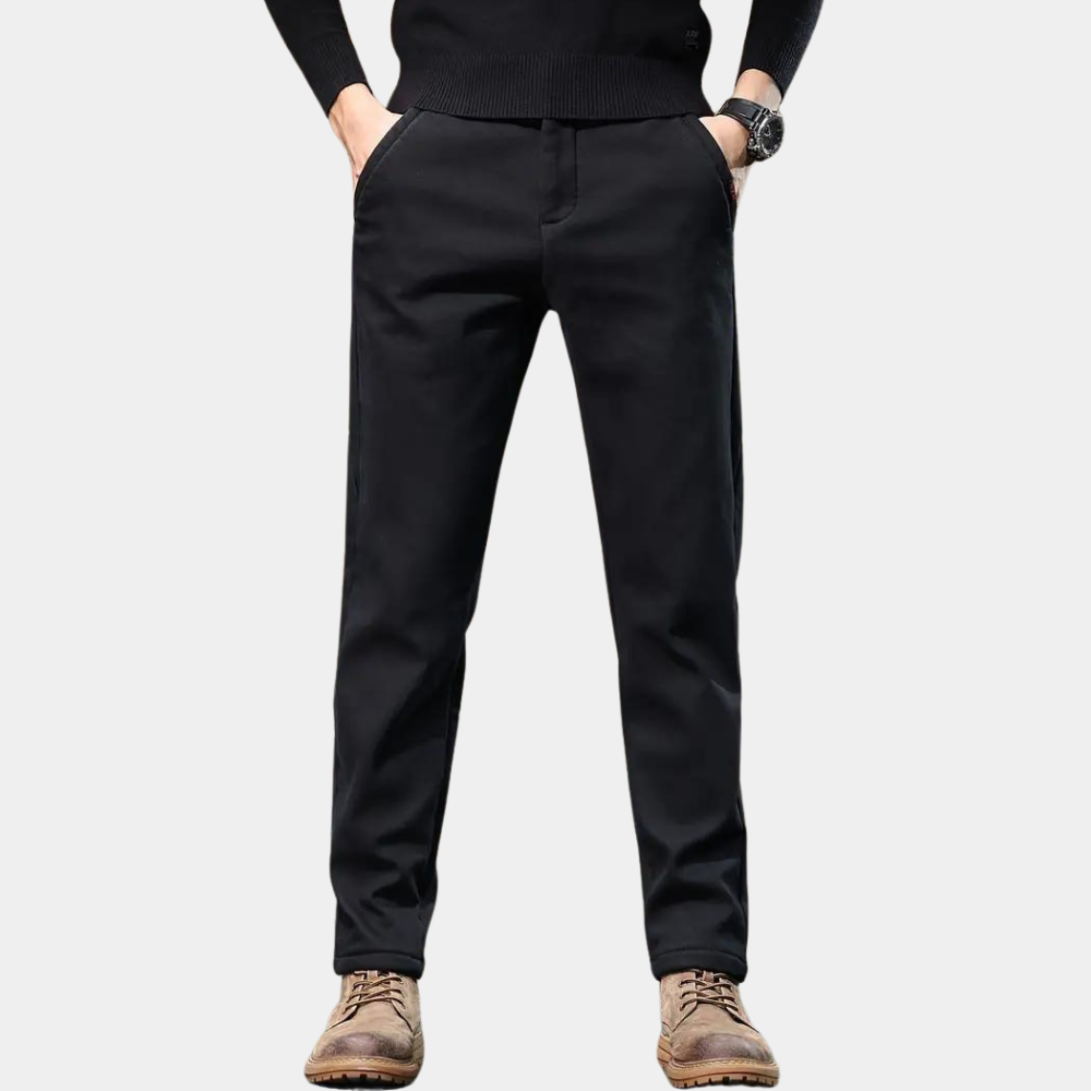 Herren Chinohose Slim Fit - Bequeme Freizeithose kaufen-Schwarz-36-Luzern Mode
