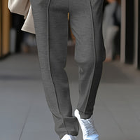 Herren Anzughose Slim Fit - Elegante Businessmode-M-Dunkelgrau-Luzern Mode