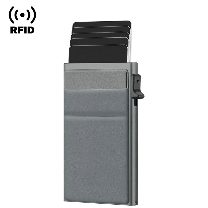 Kartenhalter | Geldbörse RFID Anti-Diebstahl Nachhaltig Sicher Kompakt-Grau-Luzern Mode