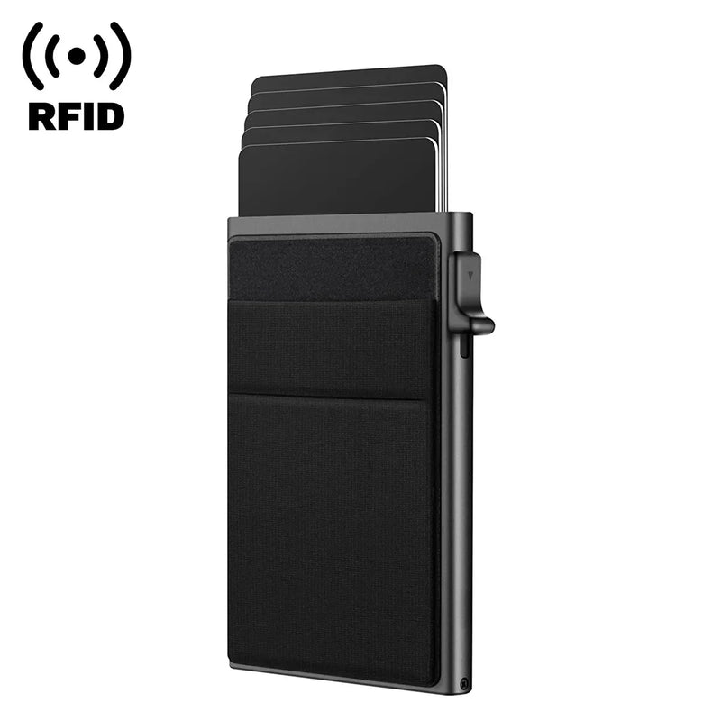 Kartenhalter | Geldbörse RFID Anti-Diebstahl Nachhaltig Sicher Kompakt-Schwarz-Luzern Mode