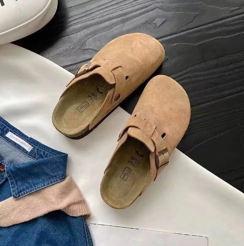 Damen Hausschuhe mit Schnalle - Bequeme Pantoffeln kaufen-Luzern Mode