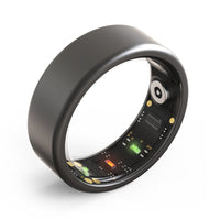 Smart Ring | Bluetooth Stilvoll Überwachung Herzfrequenz Langlebig Aktiv-Schwarz-18.1mm-Luzern Mode