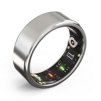 Smart Ring | Bluetooth Stilvoll Überwachung Herzfrequenz Langlebig Aktiv-SIlber-18.1mm-Luzern Mode