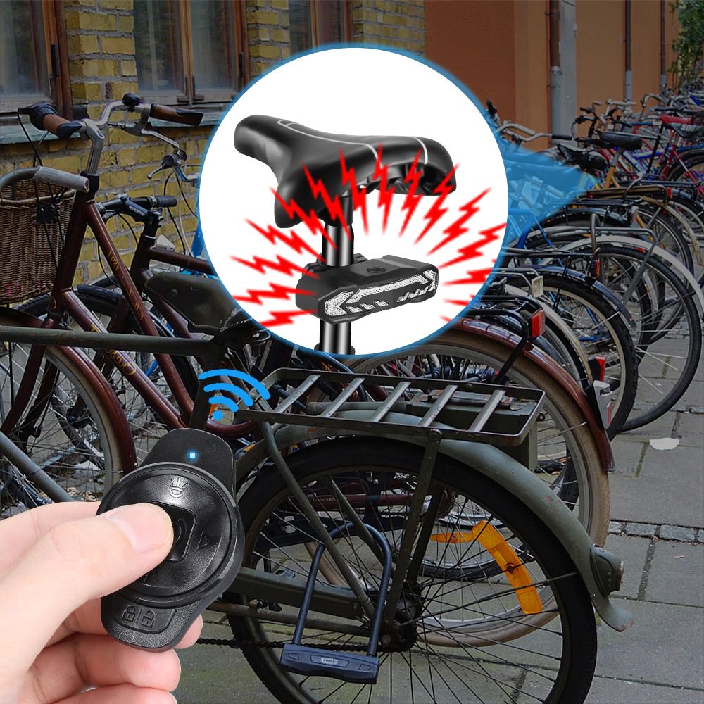 Fahrrad Alarm Licht | Rücklicht | Lauter Alarm | Diebstahlschutz | Sensor-Luzern Mode