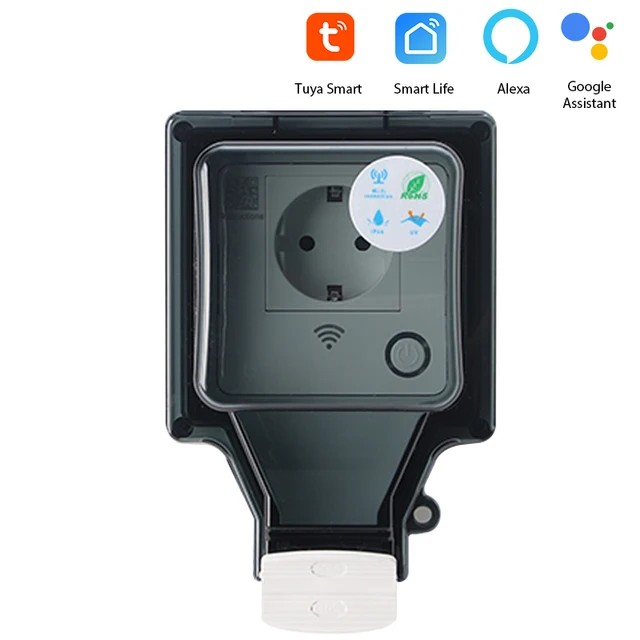 Außen Steckdosenleiste | WiFi | 2.4GHz | IP66 | Sicher | Intelligent | App-1 Steckdose-Luzern Mode