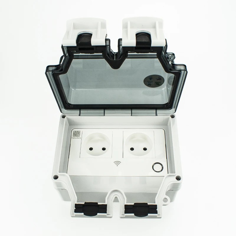Außen Steckdosenleiste | WiFi | 2.4GHz | IP66 | Sicher | Intelligent | App-Luzern Mode