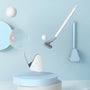Toilettenbürste | Smart Hygienisch Langlebig Praktisch Wiederverwendbar L-Form-Bürste + Halter-Blau-Luzern Mode