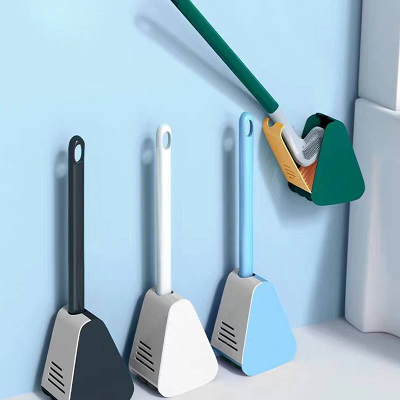 Toilettenbürste | Smart Hygienisch Langlebig Praktisch Wiederverwendbar L-Form-Bürste + Halter-Grün-Luzern Mode