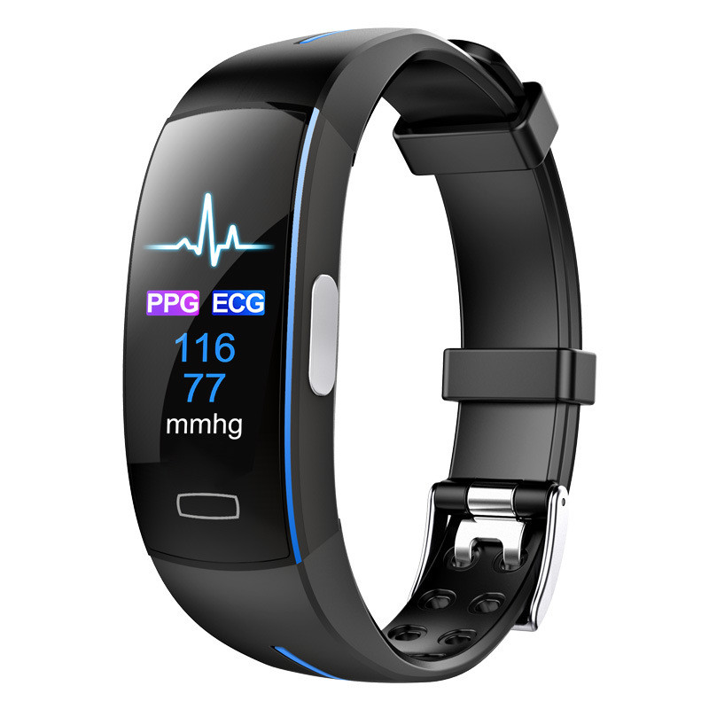 Smartwatch | Kompakt Universell Bluetooth Herzfrequenz Blutdruck Gesund-Schwarz/Blau Farbe-Luzern Mode