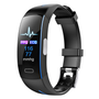 Smartwatch | Kompakt Universell Bluetooth Herzfrequenz Blutdruck Gesund-Schwarz/Blau Farbe-Luzern Mode
