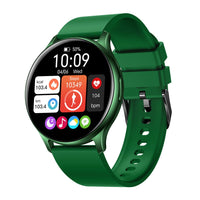 Smartwatch | Bluetooth | iOS & Android | Fitnesstracker | Langlebig | Stilvoll-Grün-Luzern Mode