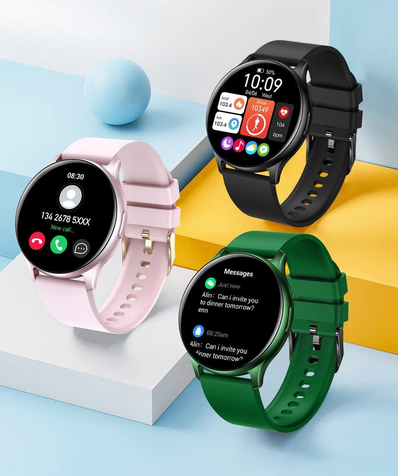 Smartwatch | Bluetooth | iOS & Android | Fitnesstracker | Langlebig | Stilvoll-Luzern Mode