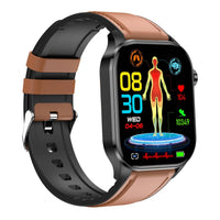 Smartwatch | EKG Blutdruck Gesundheit iOS Android Wiederaufladbar Langlebig-Braun-Luzern Mode