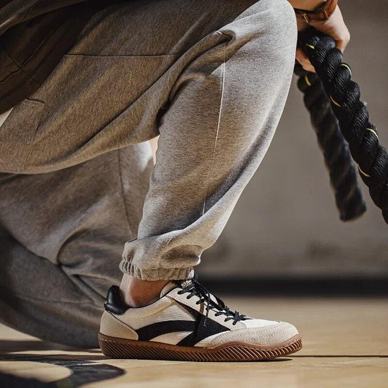 Herren Sneaker Retro Design mit Gummisohle für Alltag-Luzern Mode