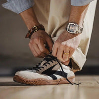 Herren Sneaker Retro Design mit Gummisohle für Alltag-Luzern Mode