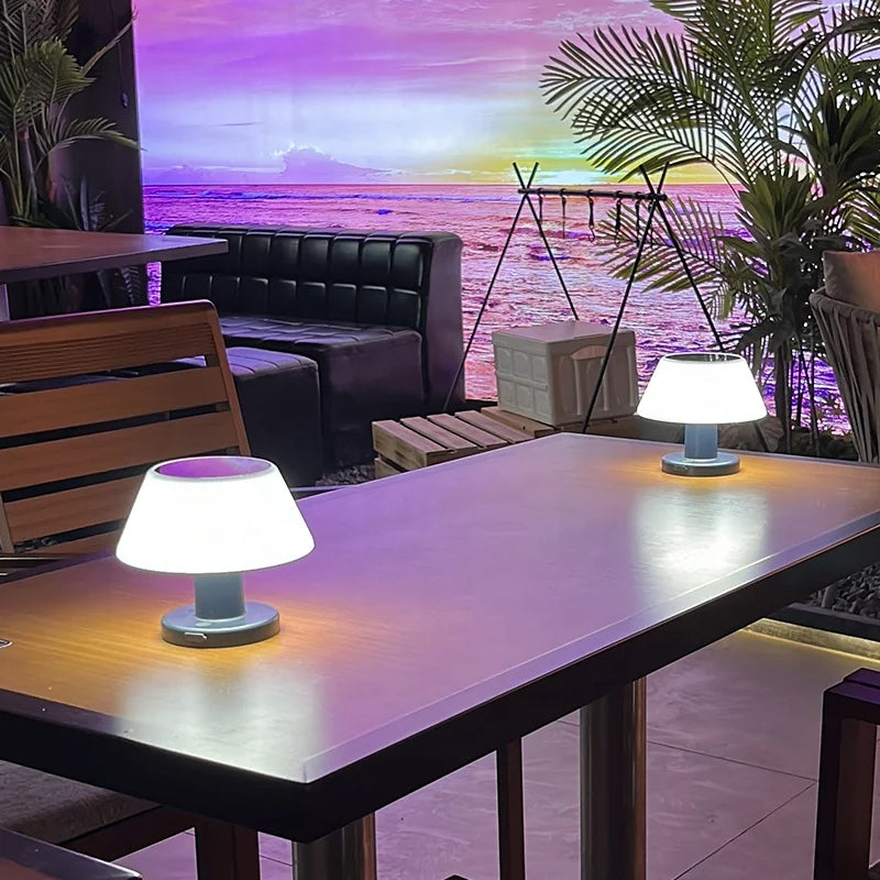 Tischlampe | Solarenergie Nachhaltig Modern Stilvoll Stimmungsvolles Licht Energiesparend-Luzern Mode