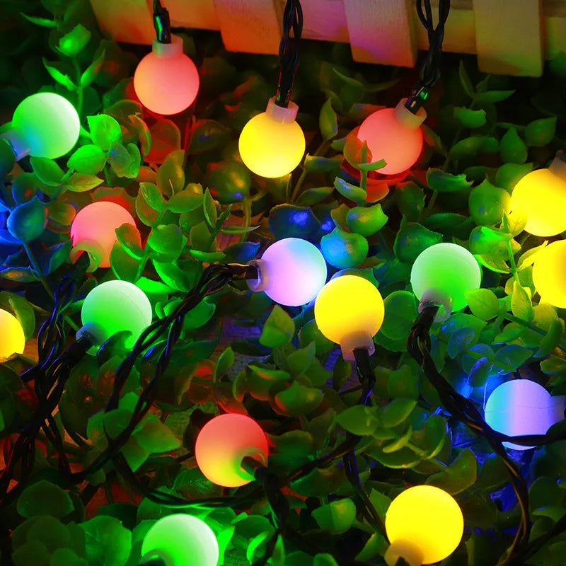 Solar-Lichterkette | LED Nachhaltig Stimmungsvolll Vielseitig Wiederaufladbar Weihnachten-Luzern Mode