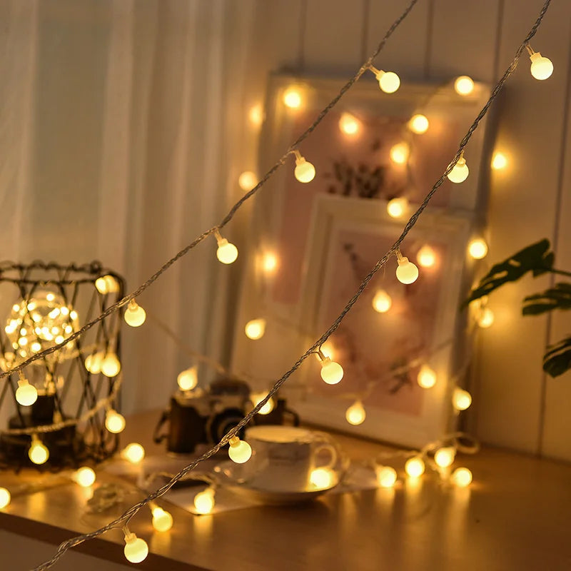 Solar-Lichterkette | LED Nachhaltig Stimmungsvolll Vielseitig Wiederaufladbar Weihnachten-Luzern Mode