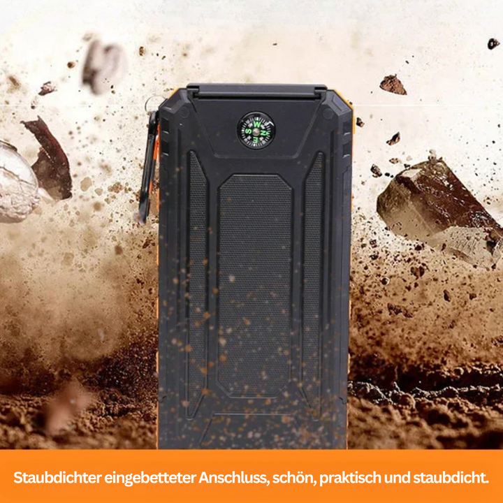 Solar-Powerbank | Leistungsstark Vielseitig Taschenlampe USB Lightning Schnellladen-Luzern Mode