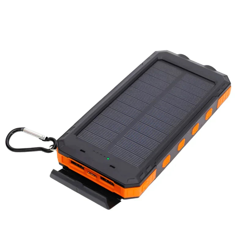 Solar-Powerbank | Leistungsstark Vielseitig Taschenlampe USB Lightning Schnellladen-Orange-5000 mAh-Luzern Mode