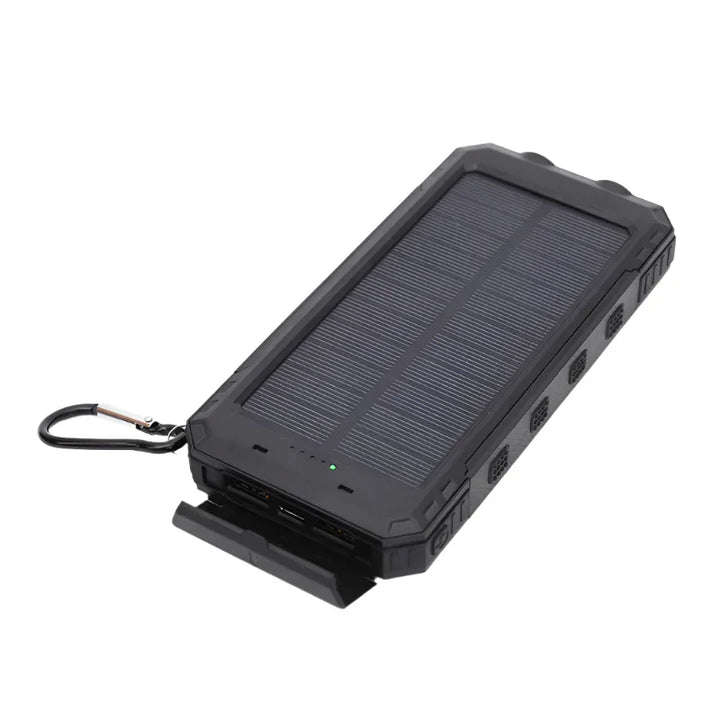 Solar-Powerbank | Leistungsstark Vielseitig Taschenlampe USB Lightning Schnellladen-Schwarz-5000 mAh-Luzern Mode