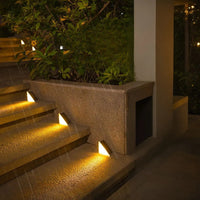 Außen Treppenbeleuchtung | Solarenergie | Aufladbar | Dreieckig | LED-Luzern Mode