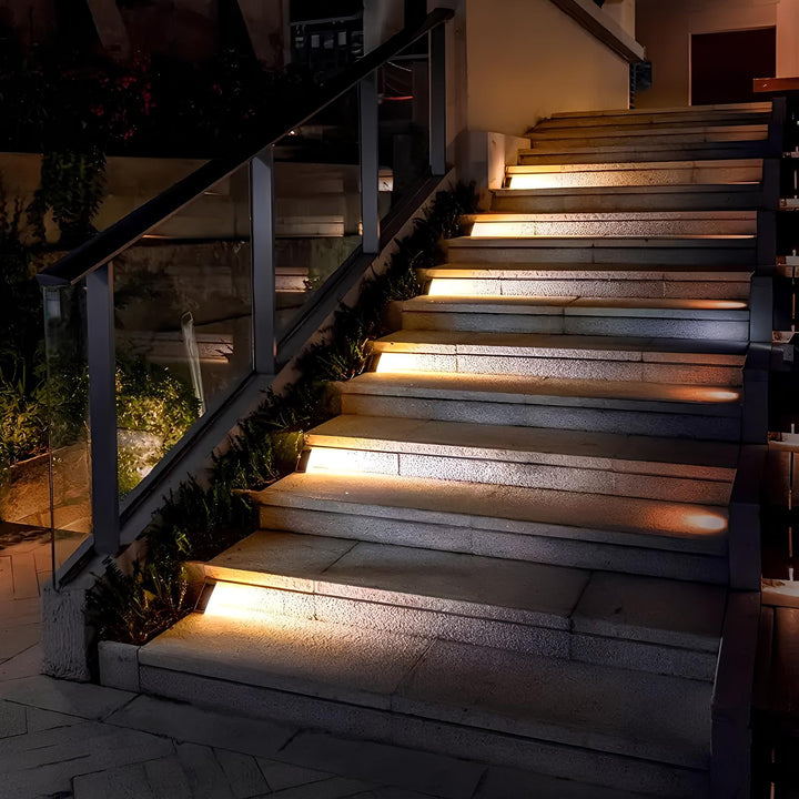 Außen Treppenbeleuchtung | Solarenergie | Aufladbar | Dreieckig | LED-Luzern Mode