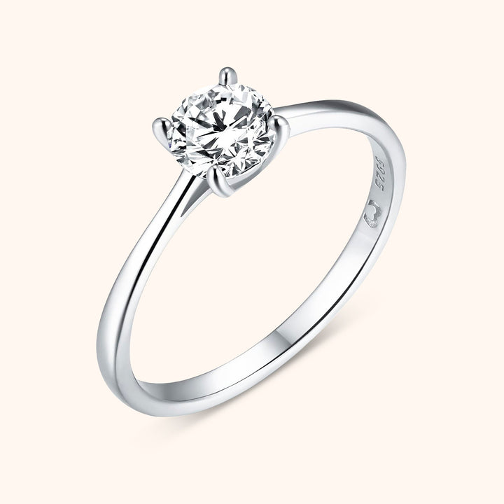 Damenring | Zirkonia Stein Stilvoll Silber Einzigartig Klassisch Langlebig-Silber-5-Luzern Mode