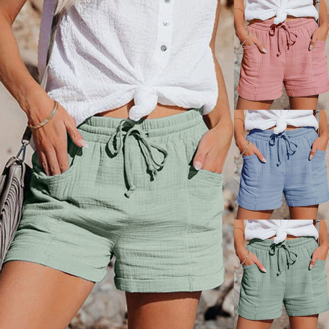 Damen Sommer Shorts Baumwolle mit Taschen - Bequem & Modisch-Luzern Mode