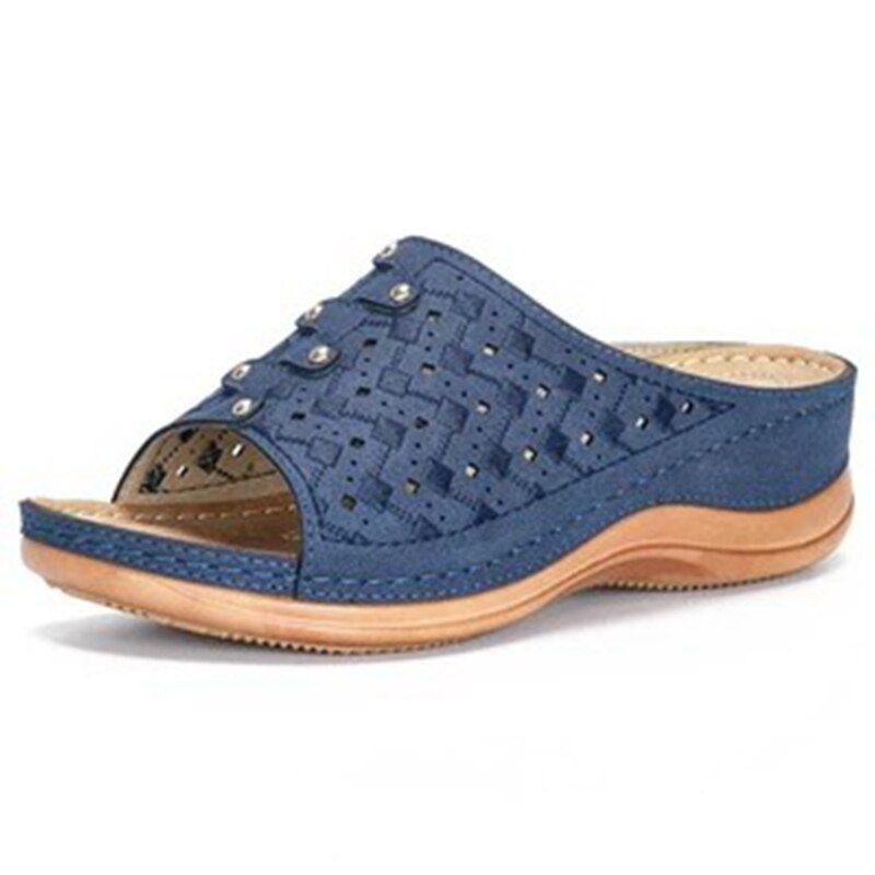 Bequeme orthopädische Sandalen für Damen mit Fußbett-Luzern Mode