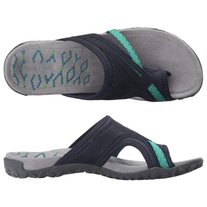 Sommer Damen Sandalen | T-Strap | Bequem | Rutschfest | Luftig | Leicht-Luzern Mode