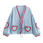 Sommer Top Damen | Lockerer Schnitt | Luftig & bequem | Rundhals | Alltag Look-Blau-S-Luzern Mode