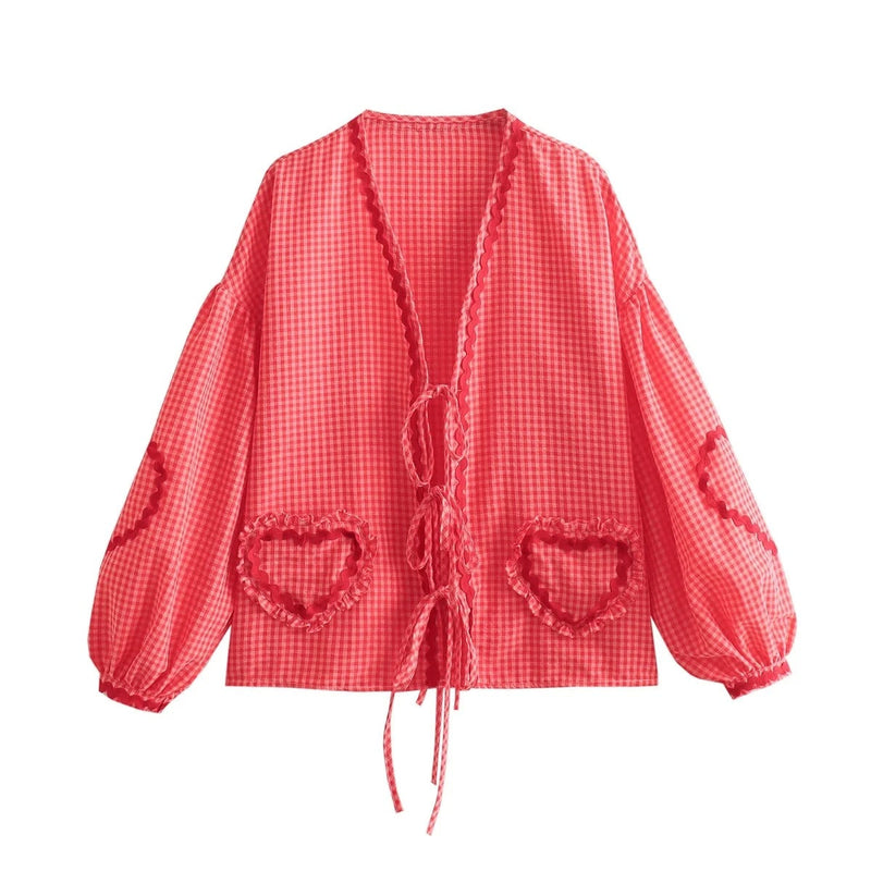 Sommer Top Damen | Lockerer Schnitt | Luftig & bequem | Rundhals | Alltag Look-Rot-S-Luzern Mode