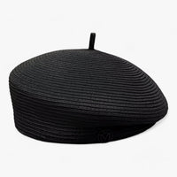 Damen Fedora Strohhut | Breite Krempe | Sommer | Modernes Design | Luftig & Chic-schwarzes feines Gras-Durchschnittliche Größe 55-57 cm-Luzern Mode